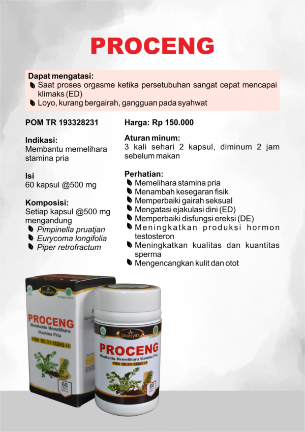 PROCENG - Obat Kuat Pria Stamina - Image 6
