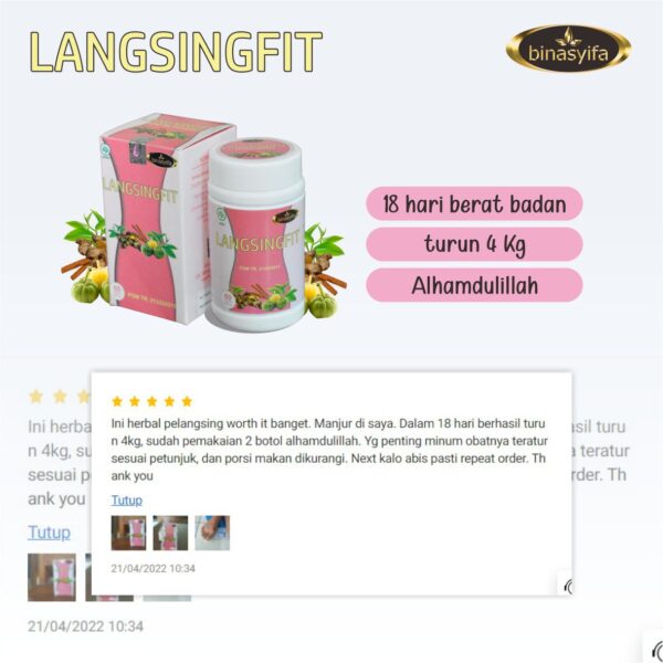 LANGSINGFIT Obat Diet Herbal Penurun Berat Badan - Image 8
