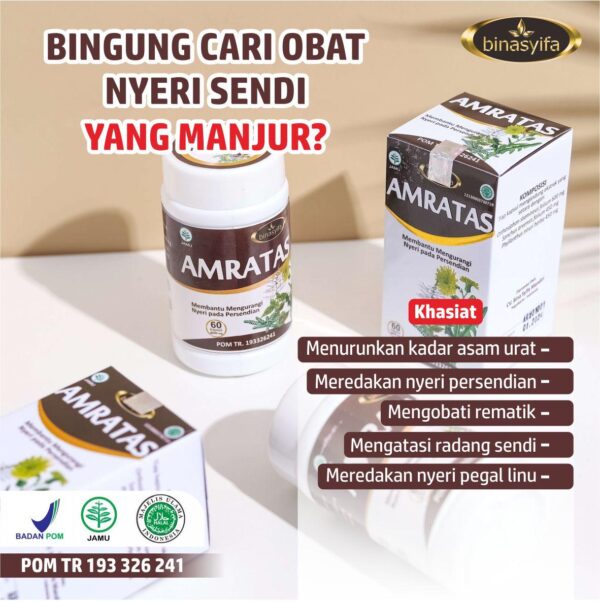 AMRATAS - Obat Herbal Asam Urat Nyeri Sendi Lutut - Image 6