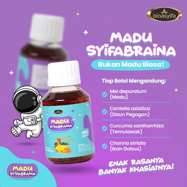 Madu Syifabraina-Madu Syifabraina adalah madu yang diformulasikan khusus untuk si kecil lho - Image 5