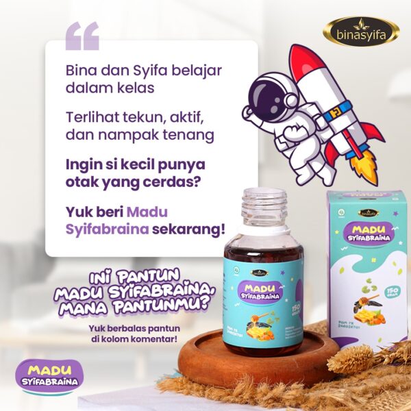 Madu Syifabraina-Madu Syifabraina adalah madu yang diformulasikan khusus untuk si kecil lho - Image 4