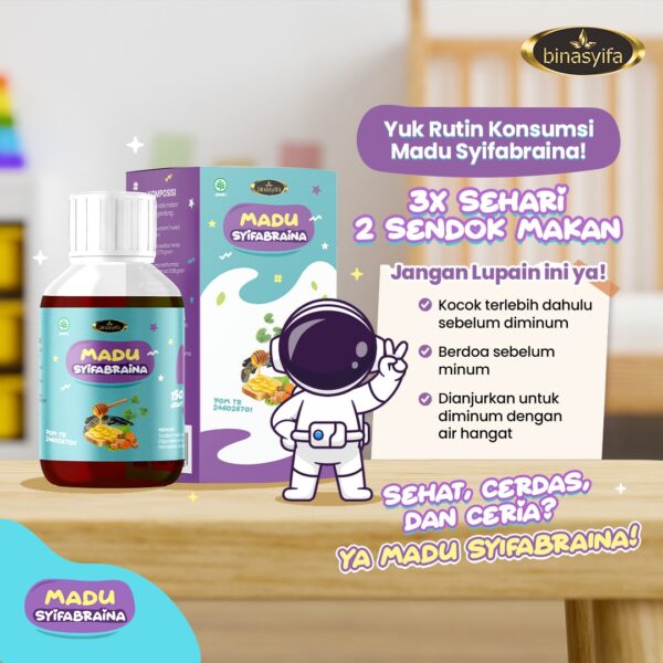 Madu Syifabraina-Madu Syifabraina adalah madu yang diformulasikan khusus untuk si kecil lho - Image 2